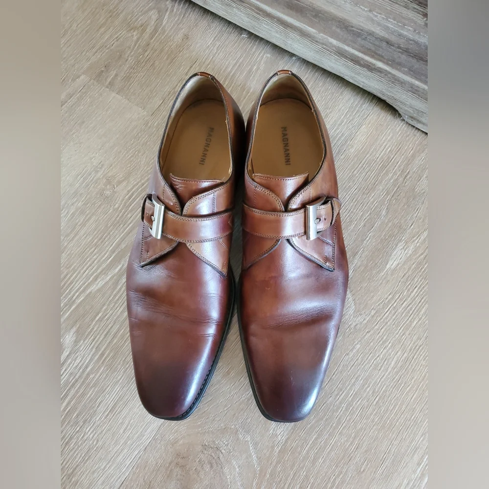 MAGNANNI ‘MARCO’ MENS BROWN CUERO CALF SKIN LEATHER SIZE 13M $399